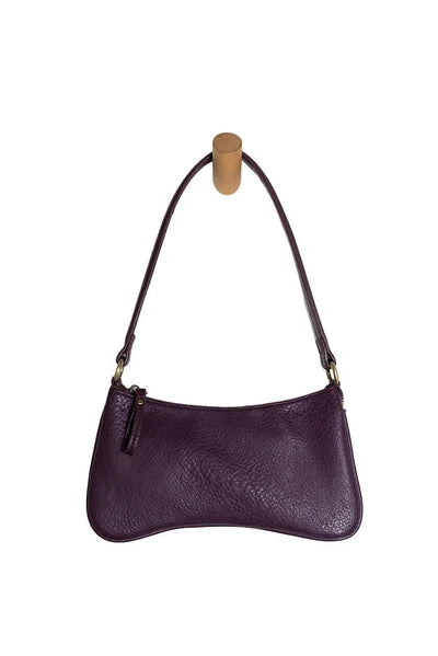 Crossbody Aubergine Purple Nicolette Curved Top Zip&nbsp;Women's L8375-18