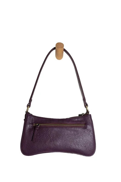 Crossbody Aubergine Purple Nicolette Curved Top Zip&nbsp;Women's L8375-18