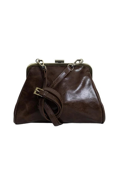 Joy Susan- Crossbody&nbsp; Chocolate Brown Elsa Small Frame&nbsp;Women's L8381-02