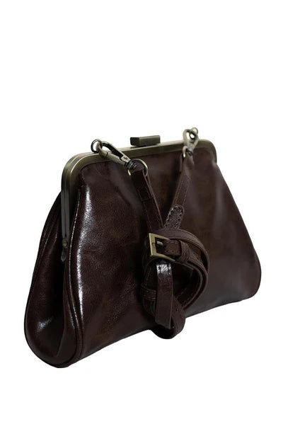 Joy Susan- Crossbody&nbsp; Chocolate Brown Elsa Small Frame&nbsp;Women's L8381-02