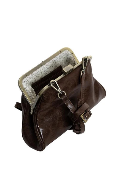 Joy Susan- Crossbody&nbsp; Chocolate Brown Elsa Small Frame&nbsp;Women's L8381-02