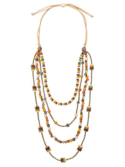 Necklace Havana Lc3053-Na Orange Combo