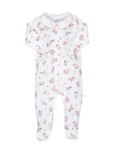 Baby Sleeper Onsie 0-3 M Forest Animals  LTW-BG001