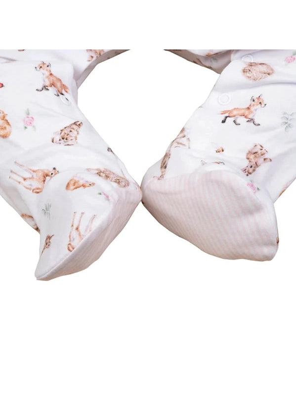 Baby Sleeper Onsie 0-3 M Forest Animals  LTW-BG001