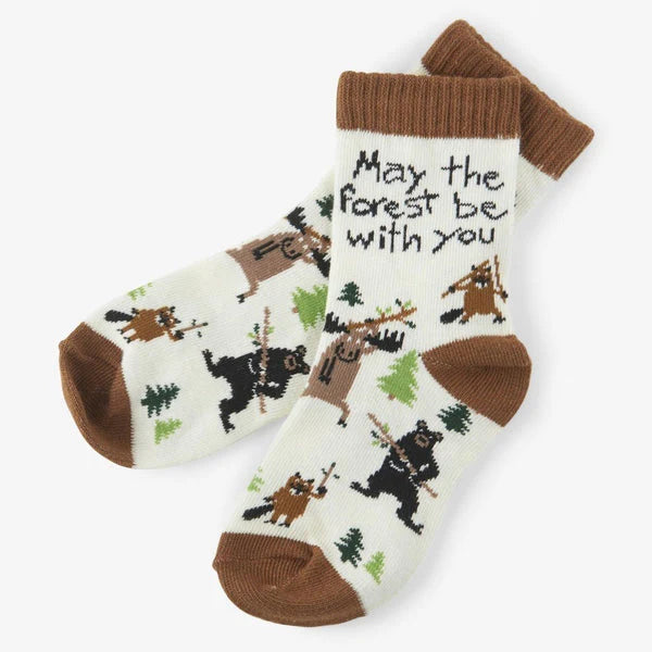 Children's Socks - May the Forest Be With You So3wian064 