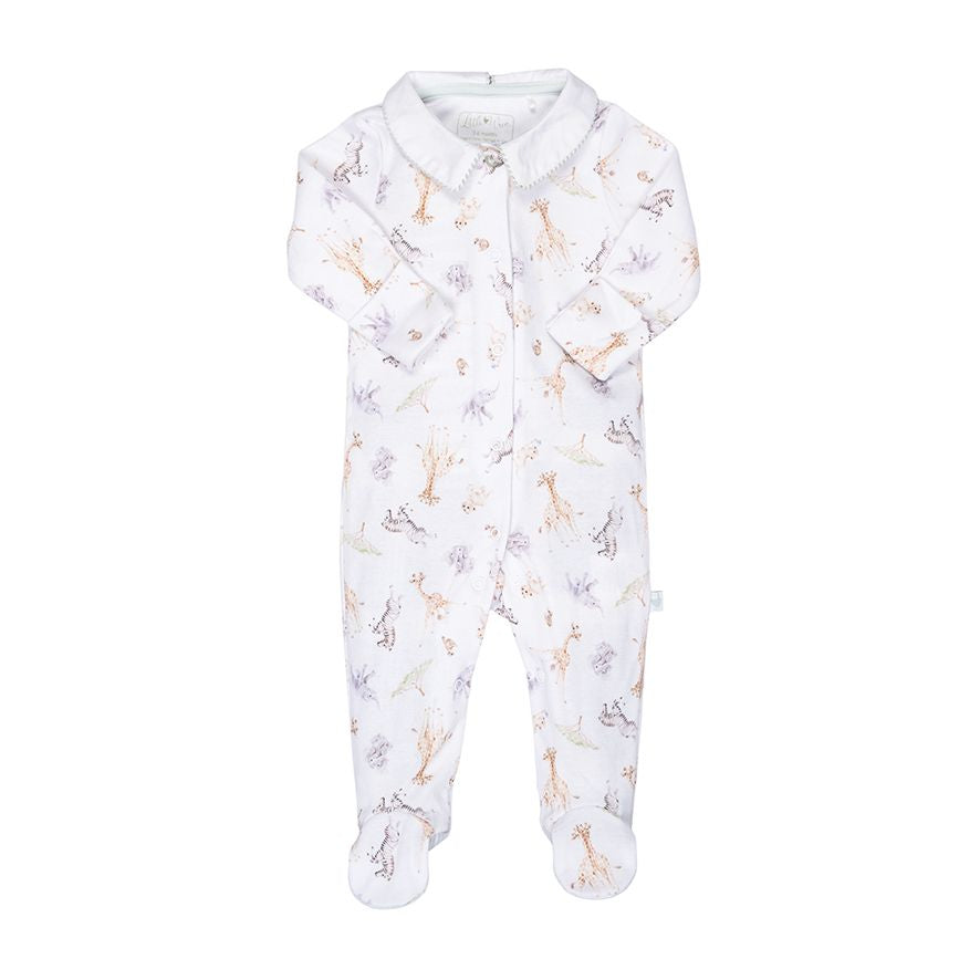 Baby Sleeper Onsie - 0-3 Mos - Zoo Animals - LTW-BG009 