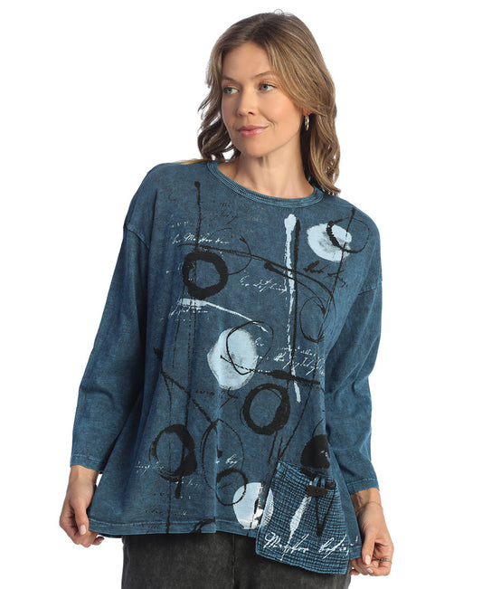 Jess & Jane M112-1829 Women's Balboa Mineral Washed Tunic 