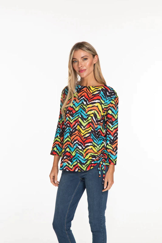 Top Pull over   3/4 Sleeve  - Multi Color  -M14103TM 