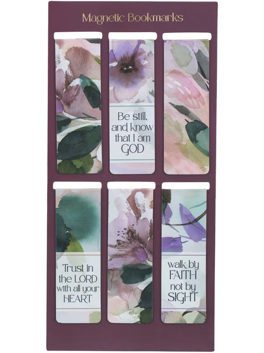 Magnetic Bookmark Bloom Like Flowers Prov.3:5 Mgb098