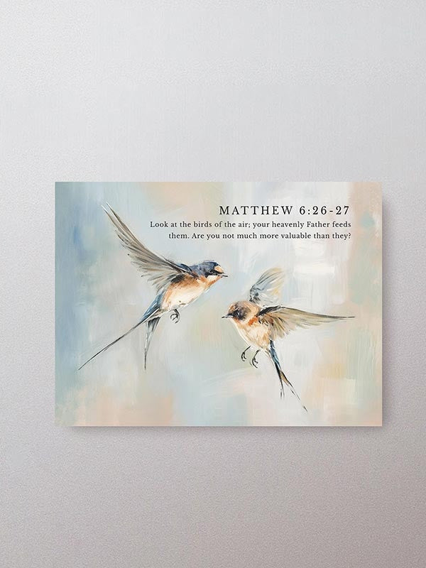 Picture Magnet Matthew 6:26 Look At The Birds 3x4" Mgt2005