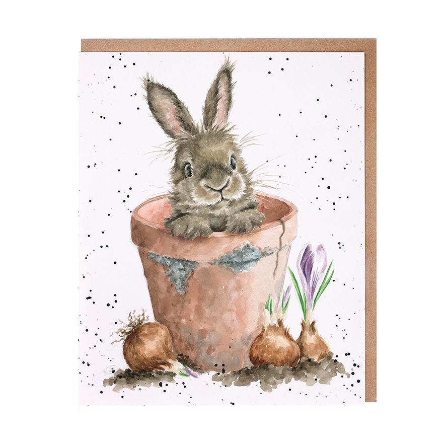 Card - Flower Pot Bunny 