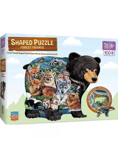 Puzzle 100Pc Shaped Forest Friends Children's 11706.01 
