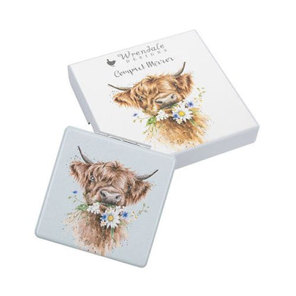 Compact Mirror Mr017 Highland Cow