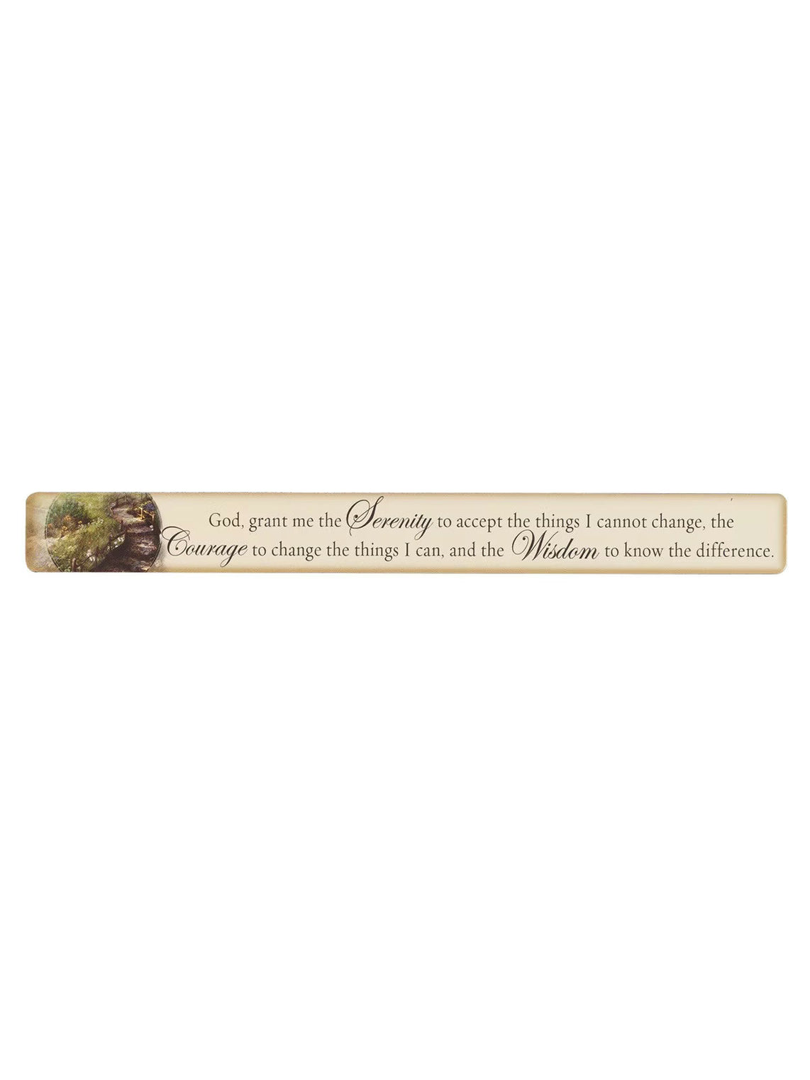  Magnetic Strip Serenity Prayer&nbsp; &nbsp;7.5" x 0.8"Ms075
