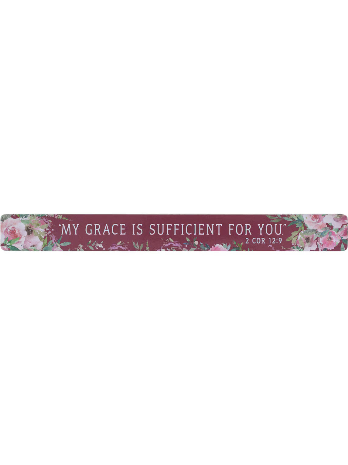  Magnetic Strip Grace Is Sufficient 2Cor 12:9&nbsp; 7.5" x 0.8"Ms149