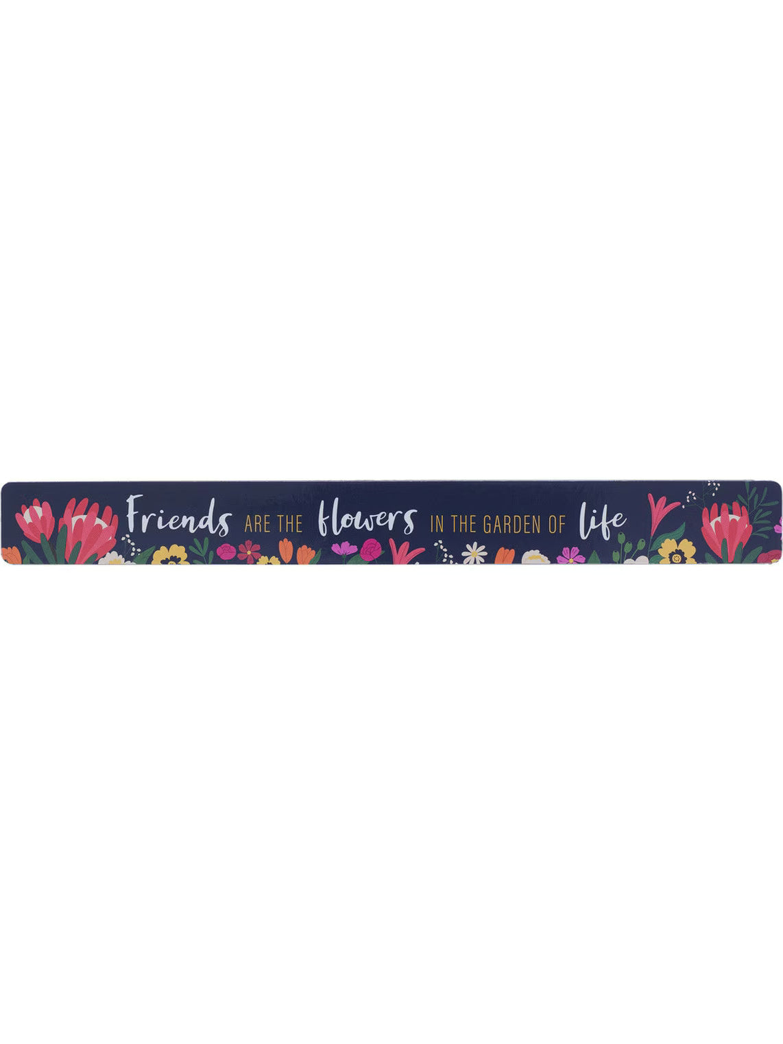  Magnetic Strip Blue Floral Garden Of Life&nbsp; 7.5" x 0.8"Ms154