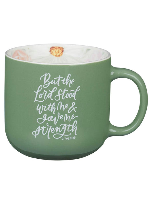 Mug The Lord Stood With Me&nbsp; 1Timothy 4:17 Green 15oz Mug1278
