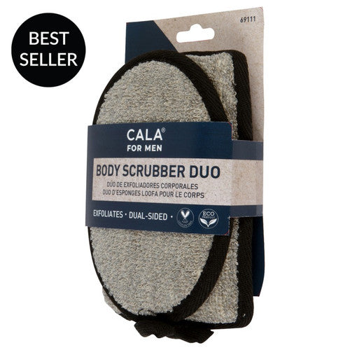 Cala Men's Body Scrubber Duo 