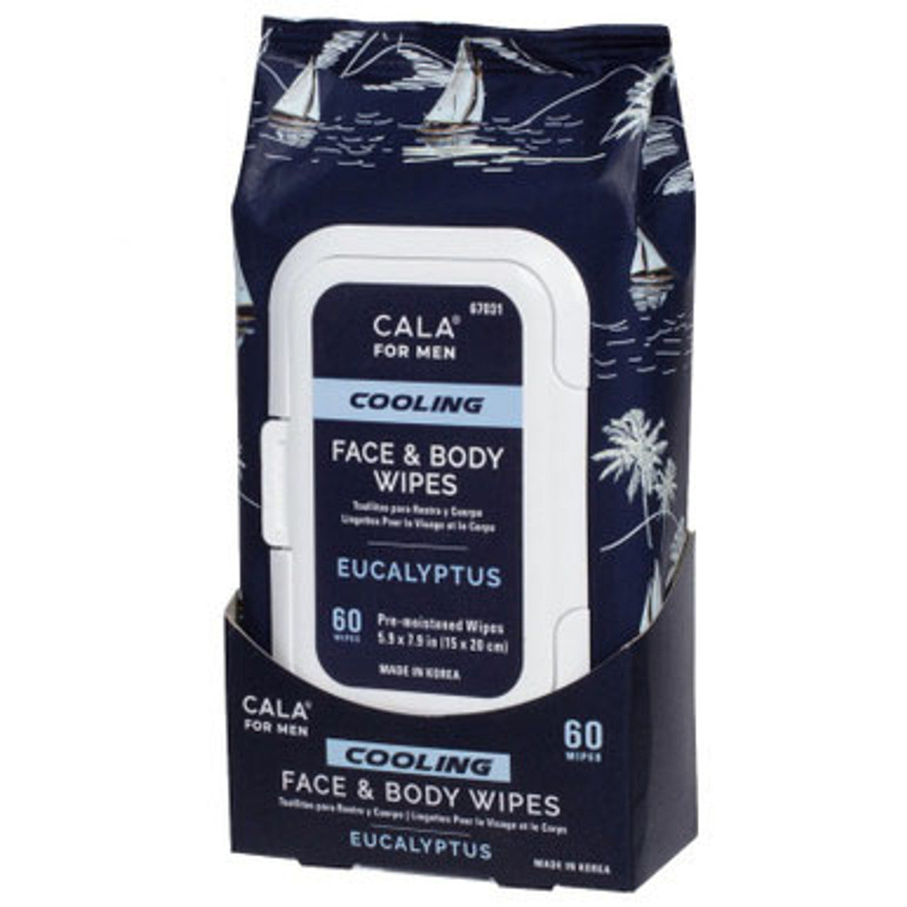 Wipes Face Body Eucalyptus Men's 67031 