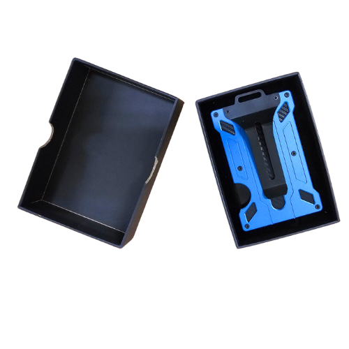 Card Holder I.D. Belt Clip Rfid Metal Mens Razidbc 