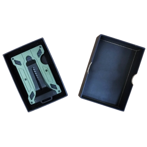 Card Holder I.D. Belt Clip Rfid Metal Mens Razidbc 