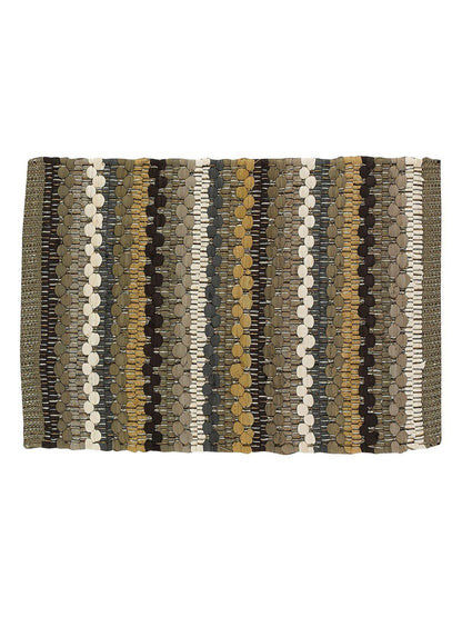 Park Designs- Placemats&nbsp;Woven Mineral Stripe Chindi 647-01
