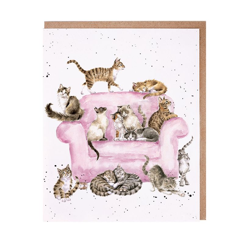 Card - ACS191 Cattitude Cats/Sofa 