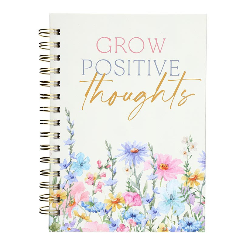 Notebook Spiral Bound Grow Positive Thoughts 6x8"Lined Pages&nbsp; Not2011