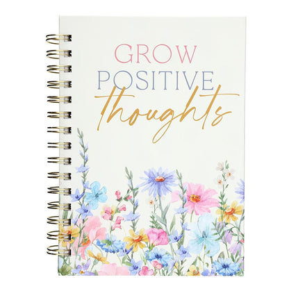 Notebook Spiral Bound Grow Positive Thoughts 6x8"Lined Pages&nbsp; Not2011