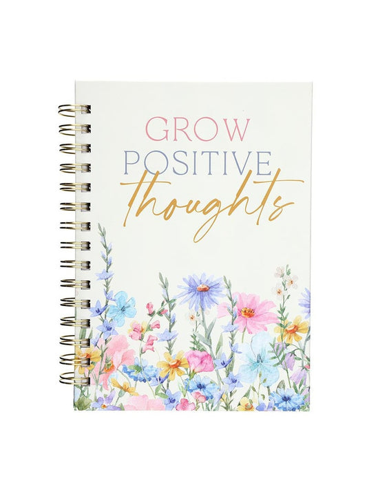 Notebook Spiral Bound Grow Positive Thoughts 6x8"Lined Pages&nbsp; Not2011