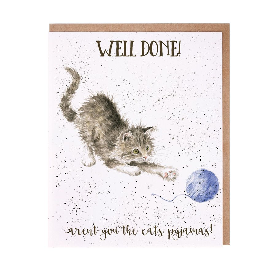 Card -   AOC048  Well Done! - Cat - 