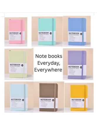 Note Books Lined 96 pages 8 Colors