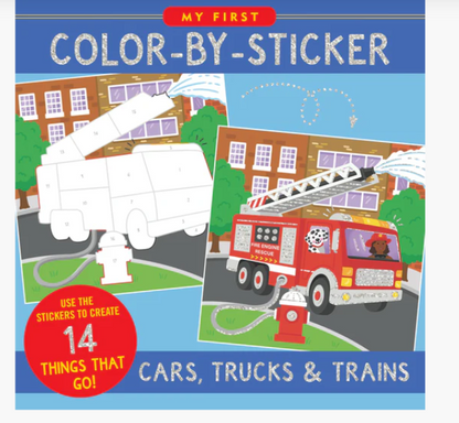 Color By Sticker Cars, Trucks &Trains 43529