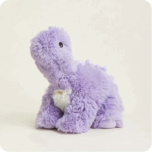 Warmies  Purple Long Neck Dinosaur Heatable Stuffed Animals 
