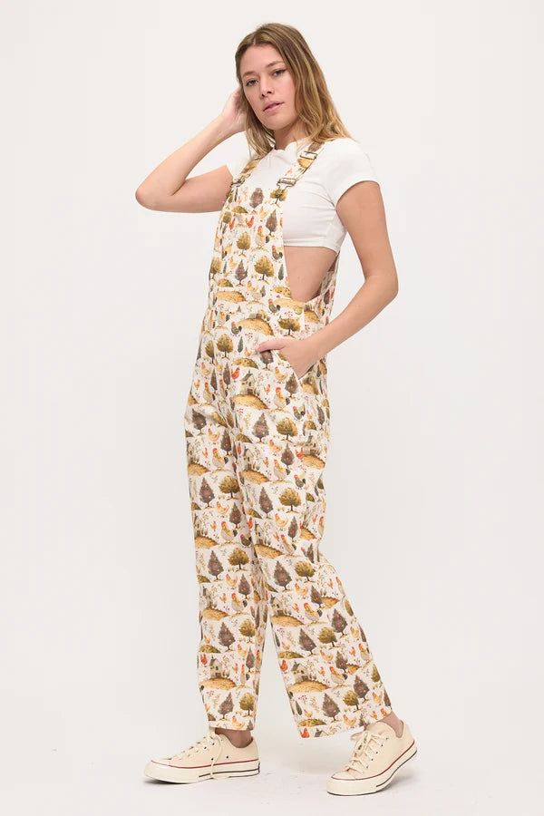 Overalls Rooster Barn  Print  AW2676