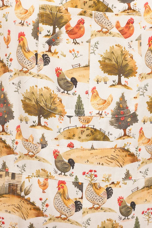 Overalls Rooster Barn  Print  AW2676