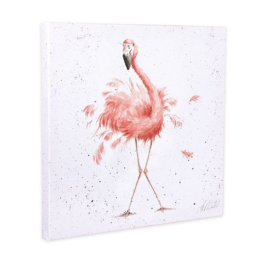 Wrendale Canvas Art OC005 Flamingo 