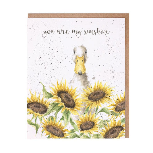 Card - AOC037 - You are my Sunshine - Sunflower Duck - AOC037 