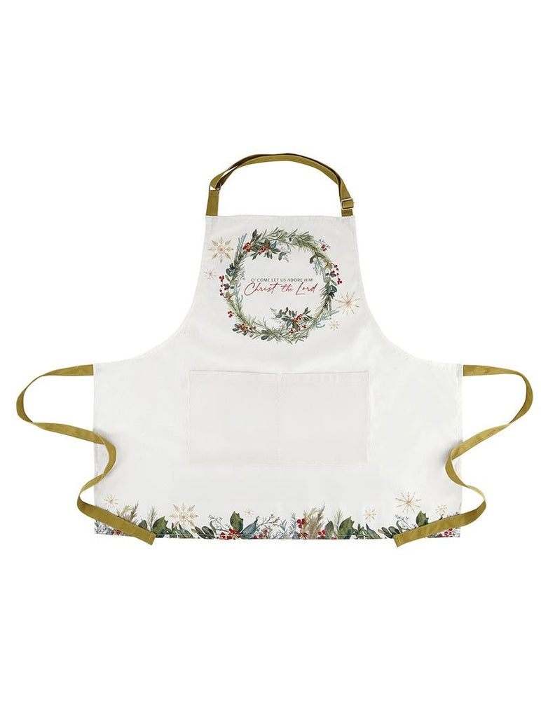 Apron Christmas O Come All Ye Faithful Women's R7698