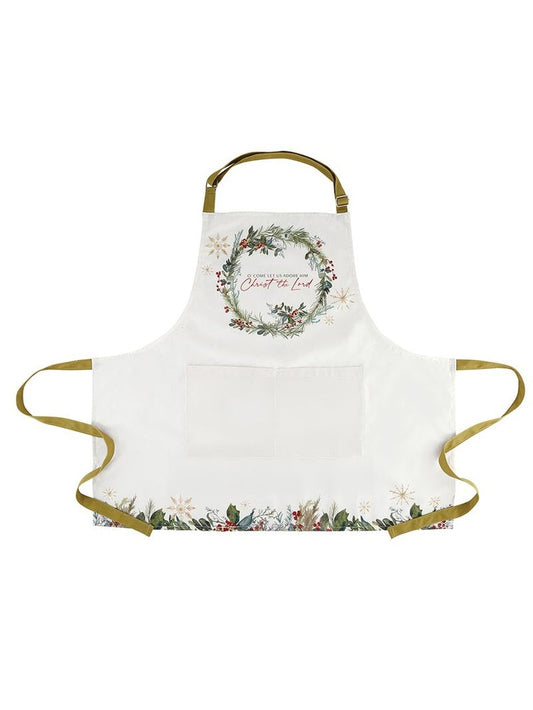 Apron Christmas O Come All Ye Faithful Women's R7698