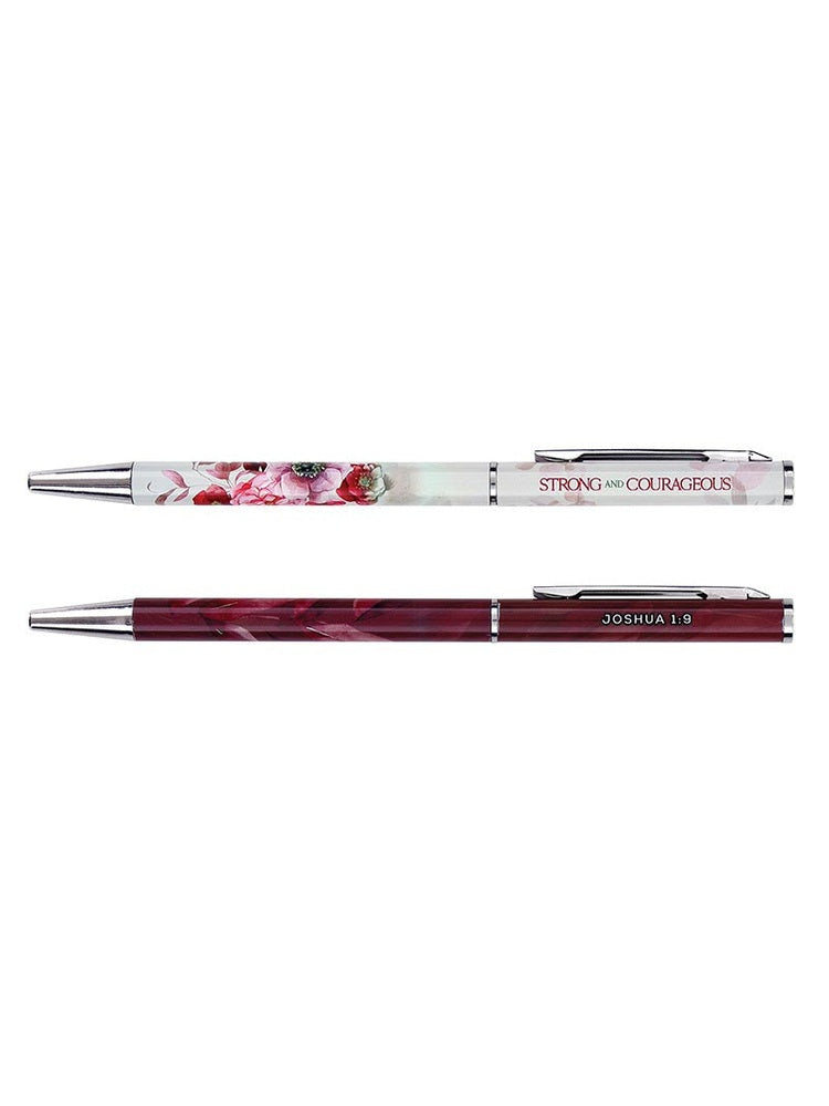 Pen Set Strong & Courageous 2Pk  R7715