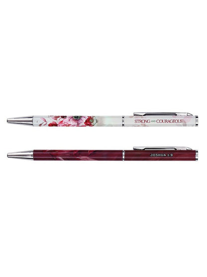Pen Set Strong & Courageous 2Pk  R7715