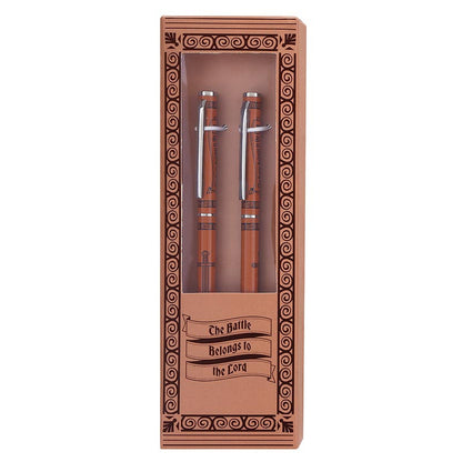 Pen Set Battle Belongs To The Lord 2Pk  R7725