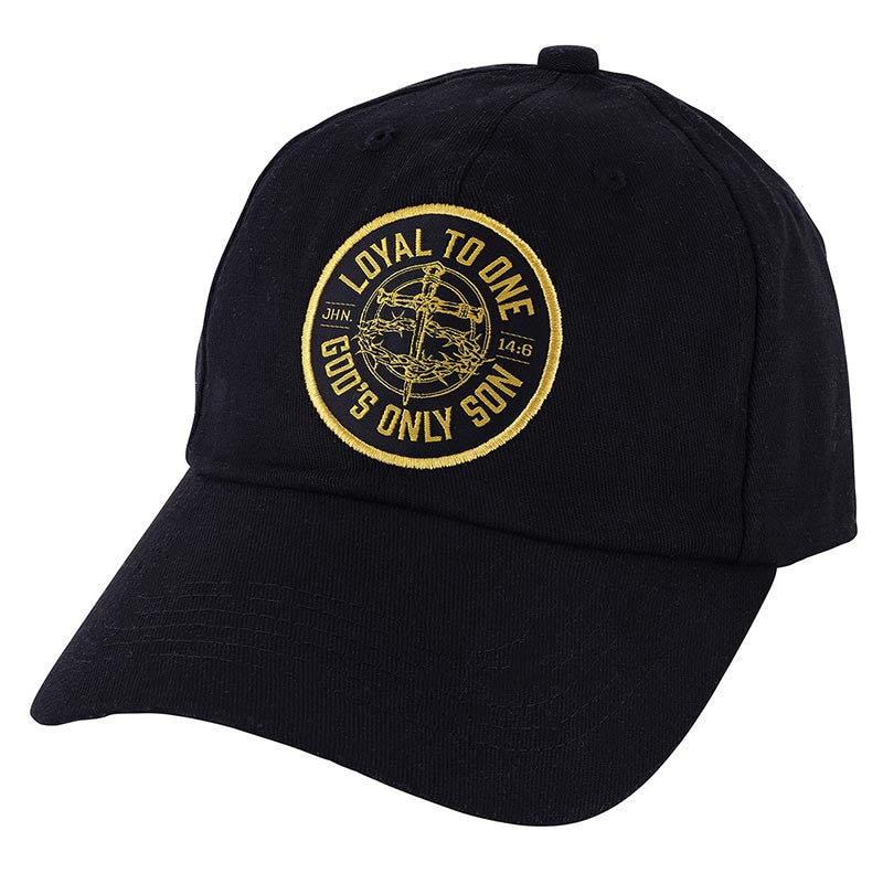  Hat Loyal To One God's Only Son Black/Gold R7733