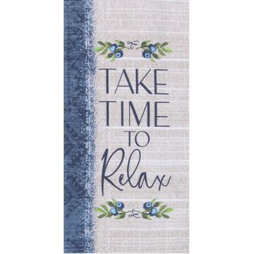 T Towel  Take Time To Relax Dual Purpose Towel R7800 