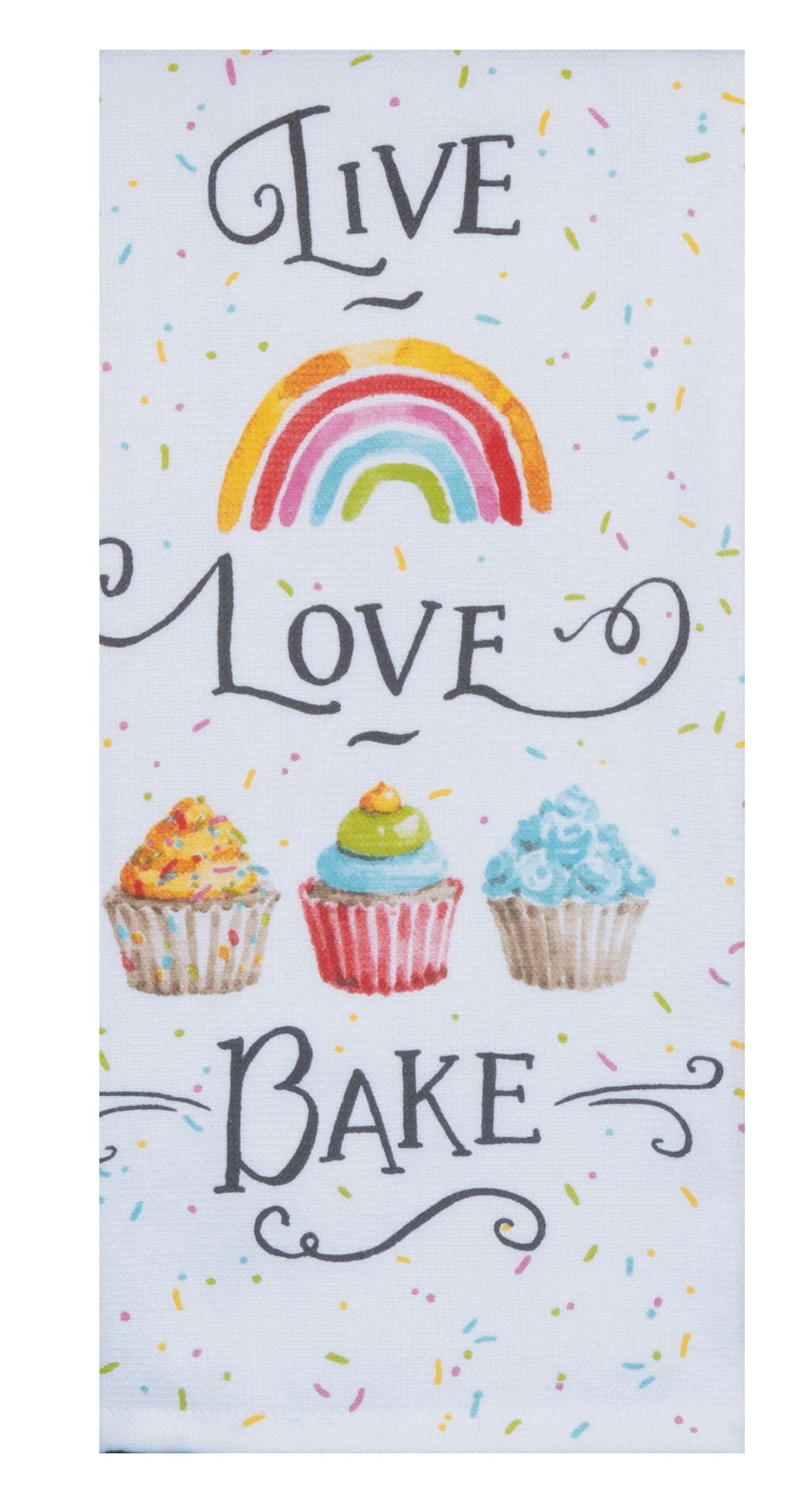 Tea Towel  Live Love Bake  Dual Purpose Terry R7903