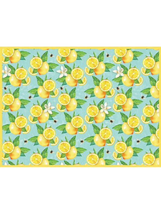 Drying Mat Countertop Micro Fiber Bee Zesty  Yellow/Blue R8119 