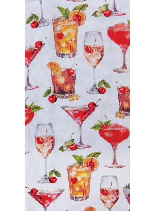 Tea Towel Cocktails  Dual Purpose Terry R8369 