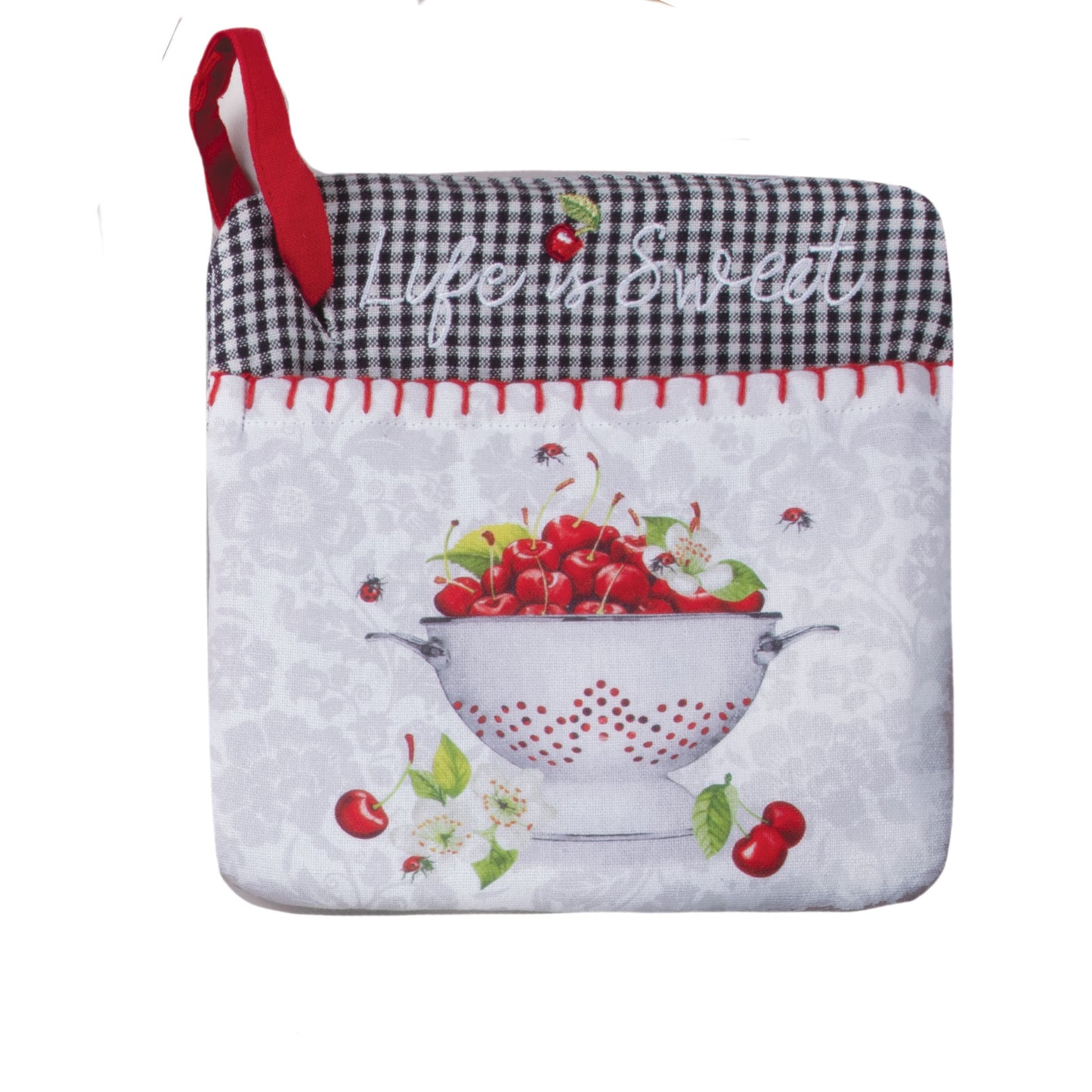 Pot Holder Pocket Sweet Cherry 8"x8" R8372