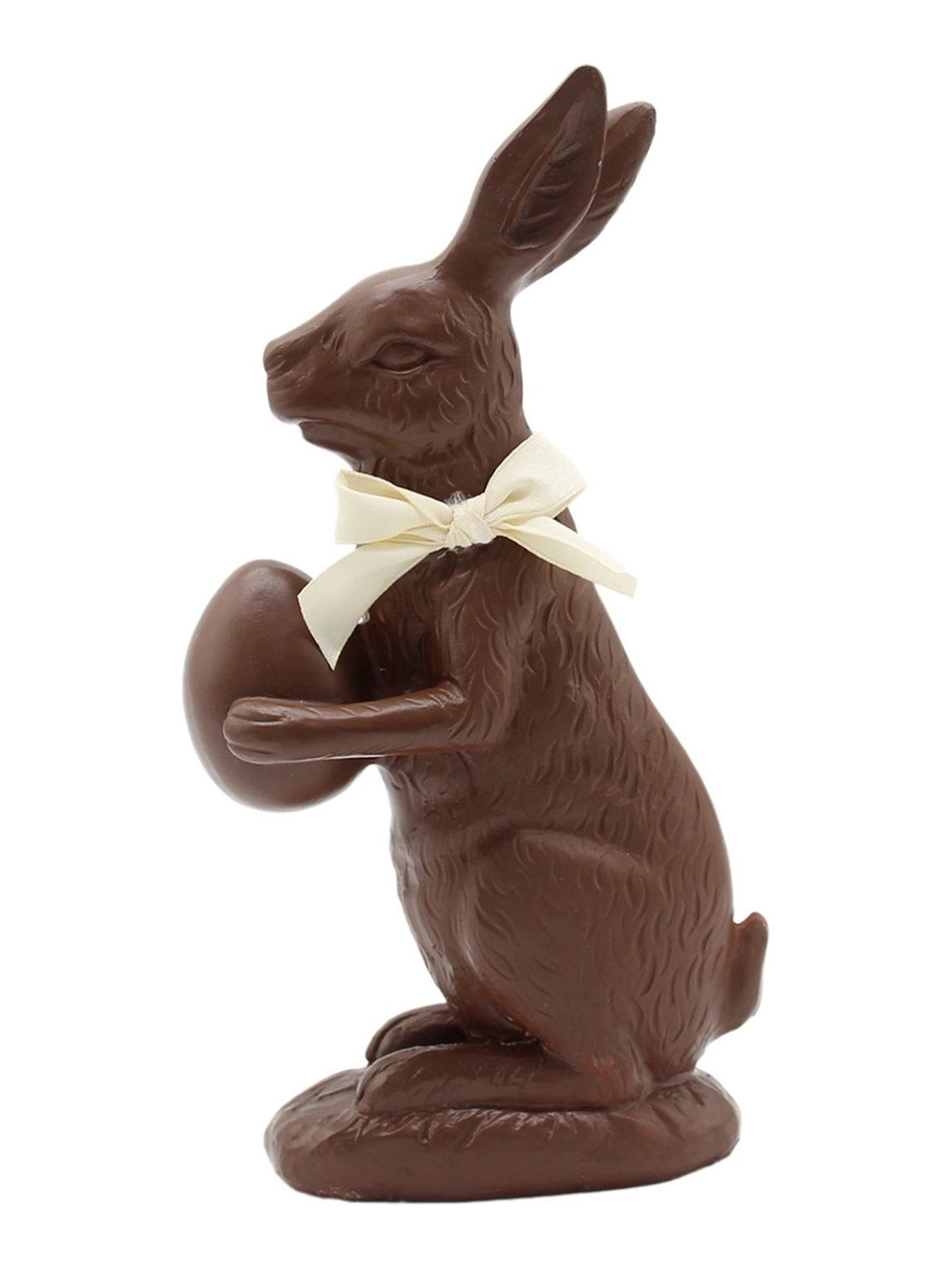Chocolate Bunny With Egg Figurine 7.5" Tall raf61153